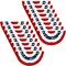 16-Piece USA Patriotic Pleated Fan Flags – 3 x 1.5 ft American Flag Bunting with Stars and Stripes for Memorial Day, 4th of July, and Labor Day Decorations